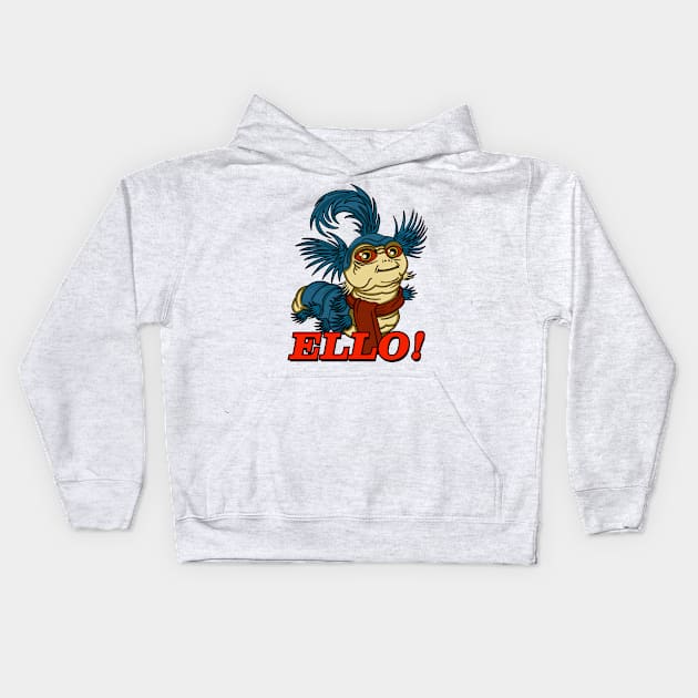 Ello Worm Kids Hoodie by Meta Cortex